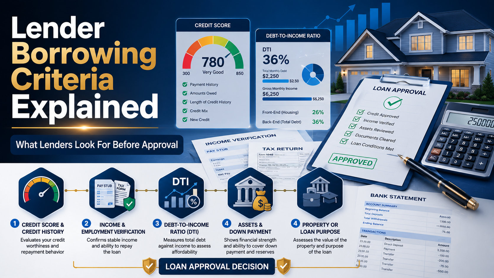 Lender Borrowing Criteria